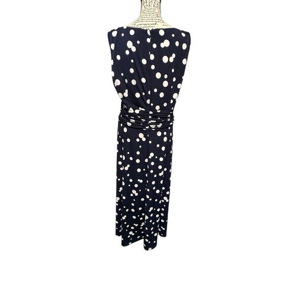 Jessica Howard Dress, Polka Dot, Size 12 Ruched Detail. Excellent Condition! - Picture 2 of 7